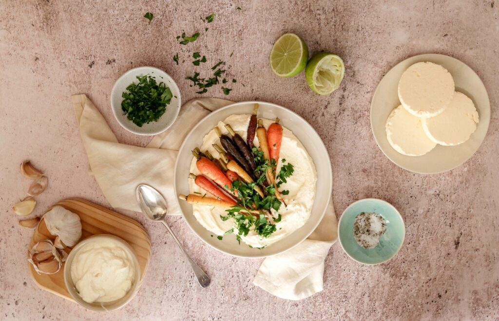 RD_Roasted Baby Carrots with Whipped Feta and Ricotta Dip RD_Roasted Baby Carrots with Whipped Feta and Ricotta Dip