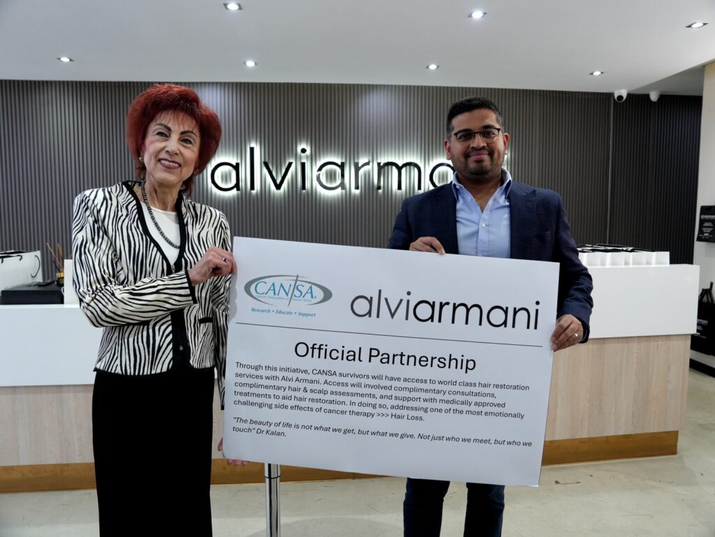Elize Joubert CANSA CEO and Dr Kashmal Kalan