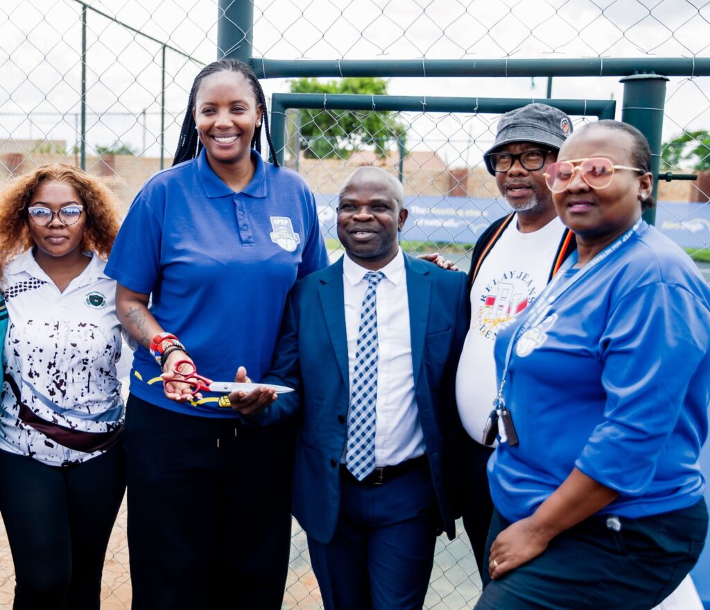 PEP hands over the newly refurbished netball court to Kanana Primary School 